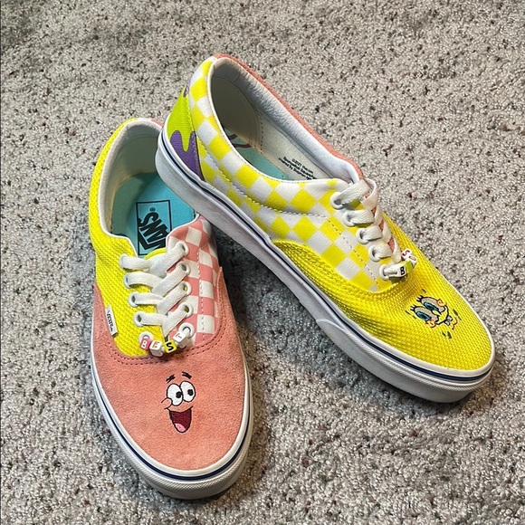 Vans x Spongebob Squarepants Era Best Friends Size 7.5 Men's 9‎ Women's like new - Picture 1 of 8